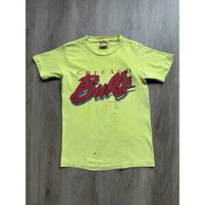 Vintage 1989 NBA Chicago Bulls Nutmeg Basketball Shirt Promo Tee Rare